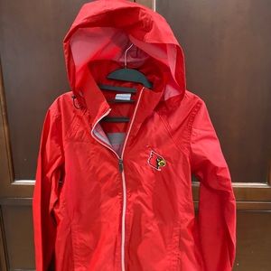 Columbia U of L raincoat.